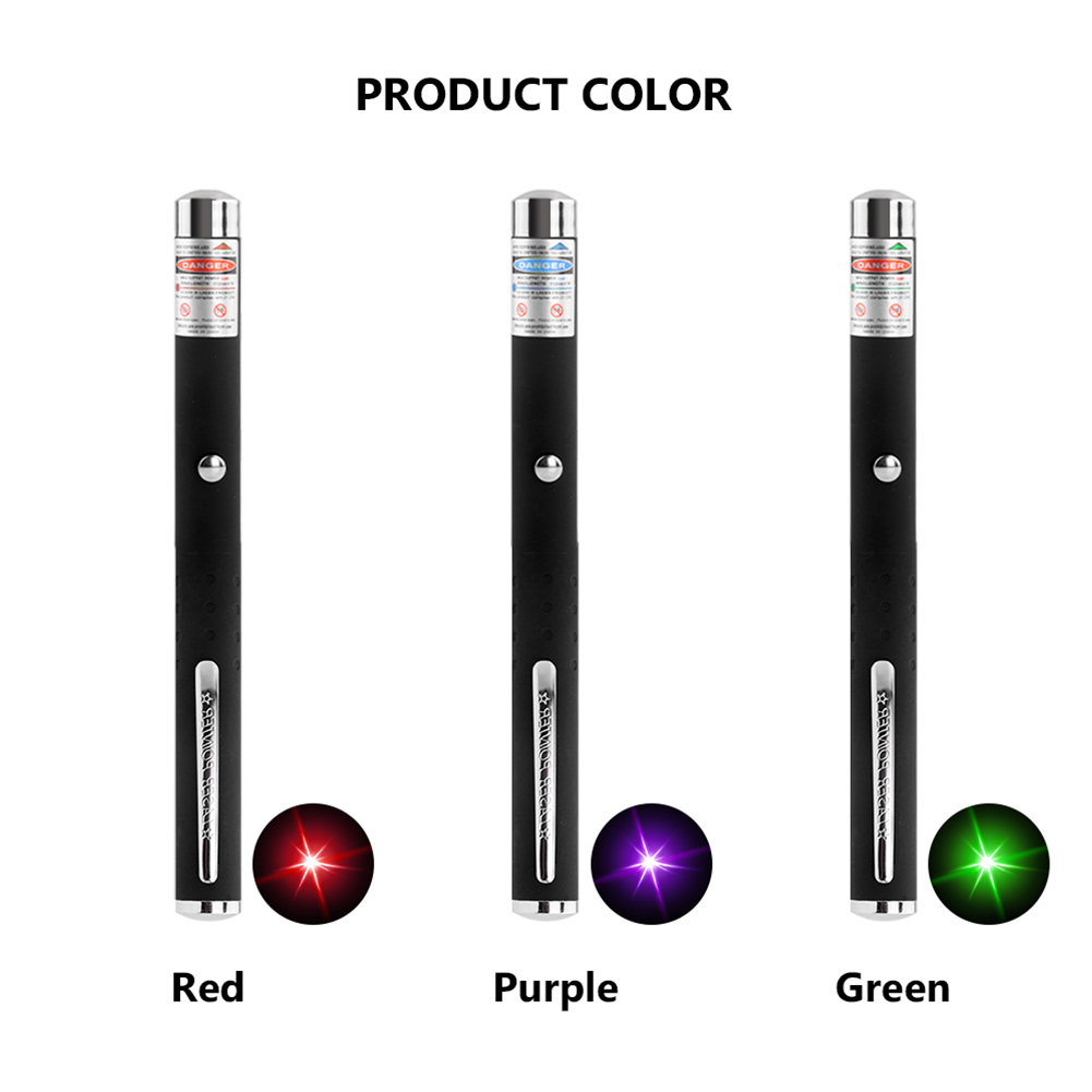 3 Packs 1000 Meters  Laser Pointer Pen Green Blue Red Light Visible Beam