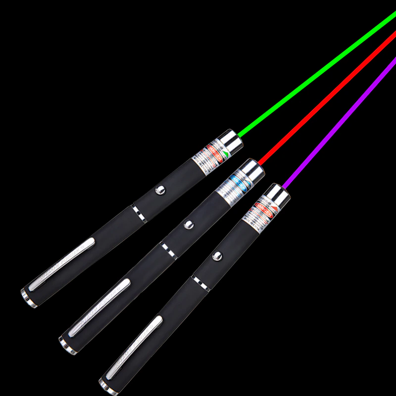 3 Packs 1000 Meters  Laser Pointer Pen Green Blue Red Light Visible Beam