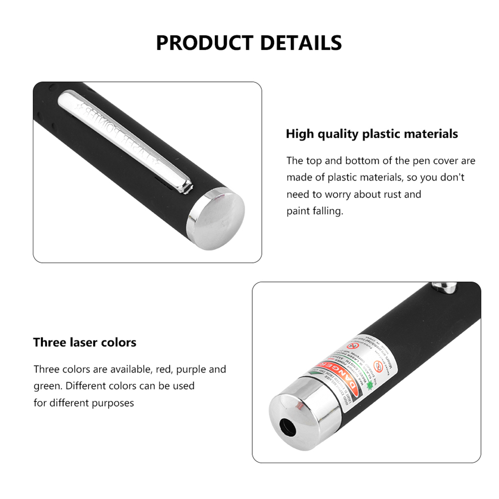 3 Packs 1000 Meters  Laser Pointer Pen Green Blue Red Light Visible Beam